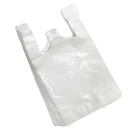 Cabas à bretelles, HDPE blanc
