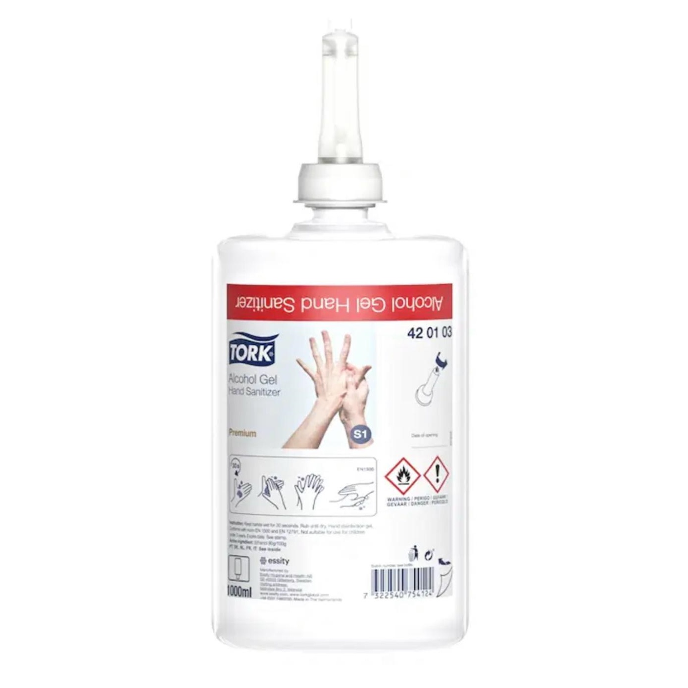 Gel hydroalcoolique Tork 1 litre