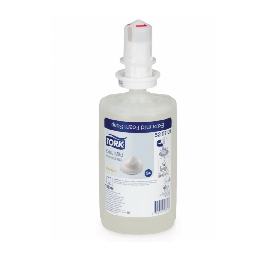 Savon mousse Tork premium 1 litre